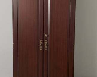 Traditional Style Two-Door Armoire with Lock & Key