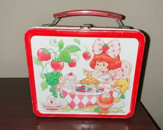 1985 Strawberry Shortcake Metal Lunchbox with Thermos by Aladdin
