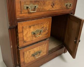 Burl Marble Top Washstand