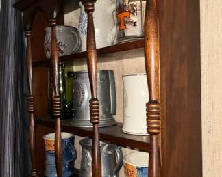Wall-Mounted Mug Display Shelf