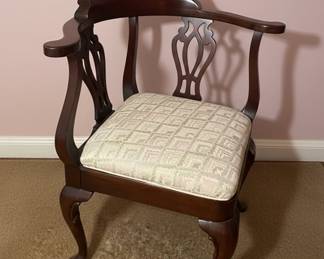 Chippendale Style Corner Chair
