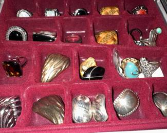 Assorted Sterling Silver and Costume Rings