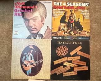 Vintage Vinyl Records - Neil Diamond, Kenny Rogers, Don Williams, The 4 Seasons