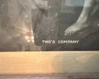 Two's Company Framed Print
