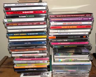 Assorted Classic Rock, Country, and Pop Music CDs