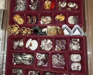 Assorted Sterling Silver and Costume Earrings
