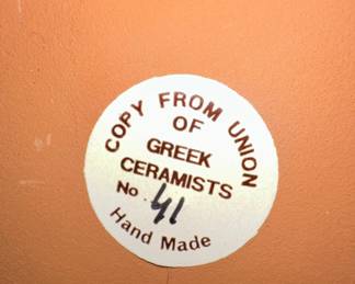 Union of Greek Ceramists Decorative Plaque