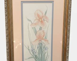 Judy Heinz Iris Watercolor