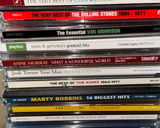 Assorted Classic Rock, Country, and Pop Music CDs