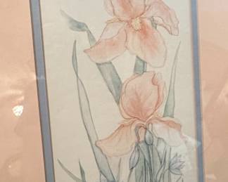 Judy Heinz Iris Watercolor