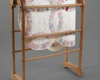 Oak Quilt Rack