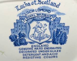 Royal Warwick Lochs of Scotland Tea Service