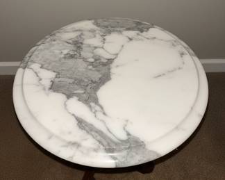 Victorian Marble Top Pedestal Table
