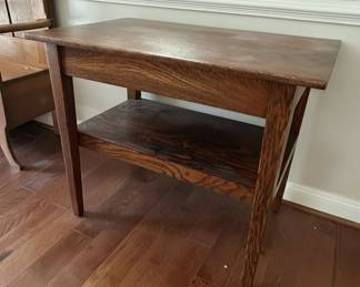 Mission Style Library Table