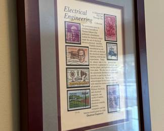 Electrical Engineering Commemorative Stamp Display Style