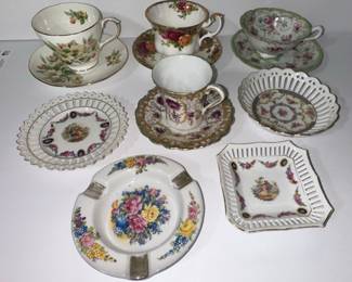 Assorted Tea Ware and Decorative Plates