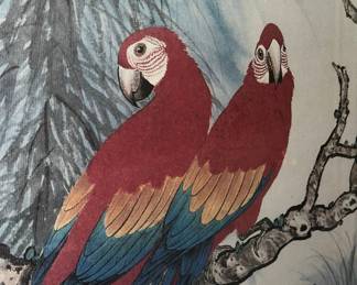 Ito Sozan Style Macaw Print