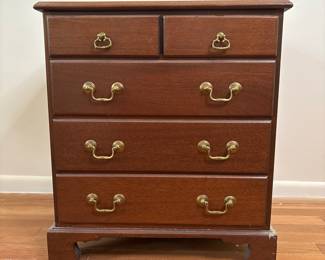 Vintage Mahogany Chippendale Style Nightstand