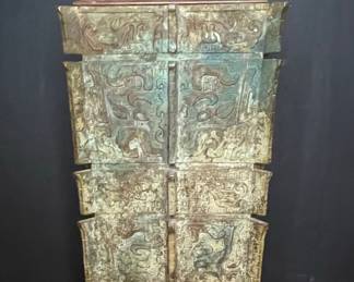 Chinese Archaic-Style Bronze Fangzun Vessel