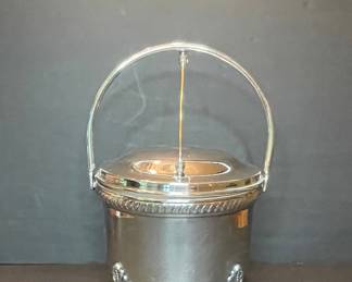 Poole Silver Company EPCA Bristol Silverplate Footed Ice Bucket 