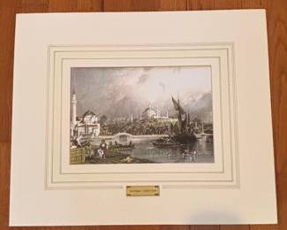 Thomas Allom Engraving Reproduction: Kasımpaşa - Golden Horn
