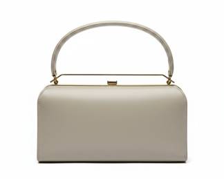 Vintage Mid-Century Top-Handle Clutch Box Bag