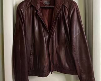 Saxony Vintage Leather Bomber Jacket