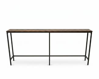 Narrow Console Table with Integrated Charging Station