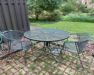Vintage Wrought Iron Patio Set