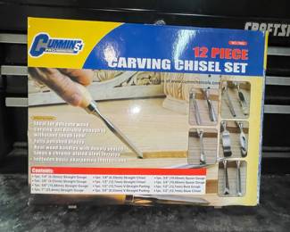 Cummins Pro Industrial Tools 12 Piece Carving Chisel Set