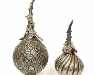 Vintage Italian Silver Decorative Rose Water Sprinklers