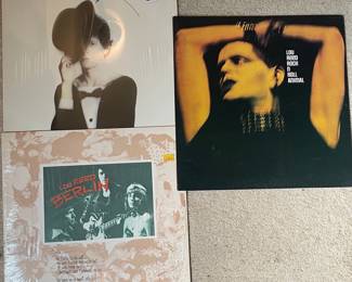 Lou Reed Vinyl Record Collection: Coney Island Baby, Rock 'n' Roll Animal, and Berlin