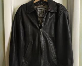 Adler Vintage Leather Bomber Jacket