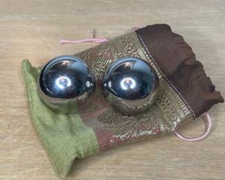 Chrome Baoding Health Balls with Chime