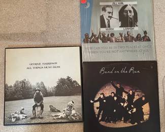 Vintage Vinyl Record Collection - George Harrison, Paul McCartney & Wings, The Firesign Theatre