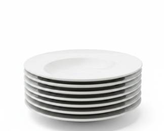 Crate & Barrel White Porcelain Pasta Bowl