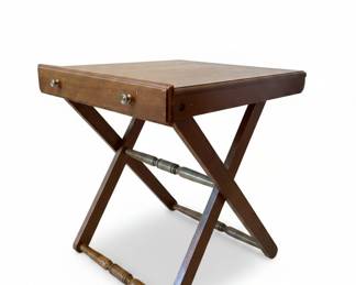 Vintage Campaign Style Butler's Tray Table