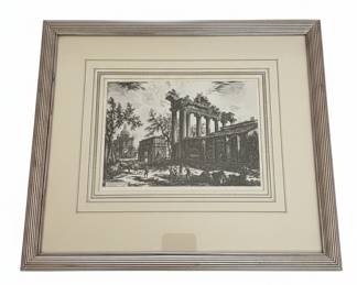 Vintage Architectural Etching of Roman Ruins after Giovanni Battista Piranesi