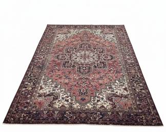Genuine Hand Woven Wool Persian Heriz Oriental Rug