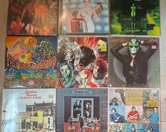 Vintage Rock Vinyl Record Collection