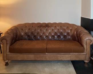 Vintage Leather Chesterfield Sofa