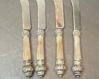 Vintage Silver Plated Butter Knives 