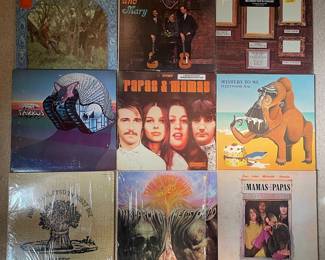 Vintage Classic Rock & Folk Vinyl Record Collection