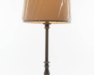 Vintage Brass Candlestick Table Lamp
