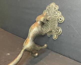 Solid Brass Dog Door Knocker