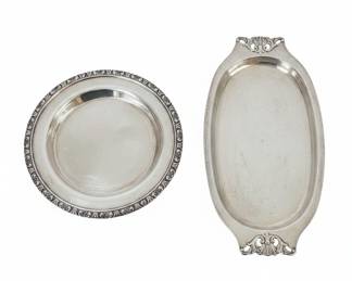 International Prelude Sterling Silver Serving Bowl and Tray