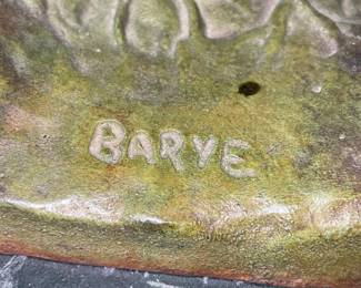 Antoine-Louis Barye Bronze Sculpture "Arab on Horseback"