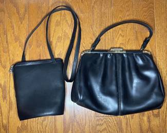 Vintage Wilsons Leather Frame Bag and Shoulder Bag 