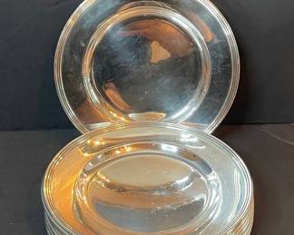 Sterling Silver Bread Plates