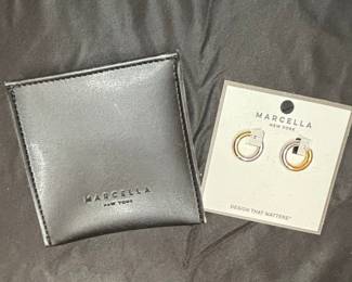 Marcella New York Two-Tone Hoop Earrings